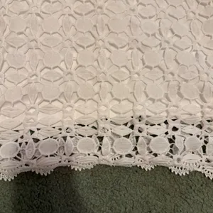 ElillyBazar Lace Sheath Dress White Large Boho Bridal Shower Wedding Guest thumbnail 2