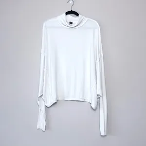 We The Free Alameda Soft Ribbed Oversized Turtleneck in Ivory/White Medium thumbnail 5