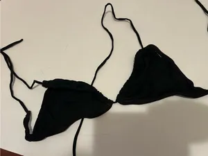 Classic Black Triangle Bikini Set Size L thumbnail 1