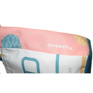 Starbucks Tote Bag Womens OS Multi Canvas Excellent Graphic Chinese Characters thumbnail 4
