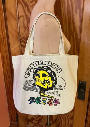 Urban Outfitters Grateful Dead Spring ’77 Tour Canvas Tote Bag Bears thumbnail 1