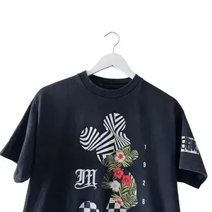 RARE NEFF DISNEY Retro Vans FLORAL STARS MICKEY MOUSE BLACK SHIRT VANS SZ M #13 thumbnail 3