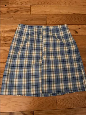 Plaid Skirt Blue Size XS thumbnail 2