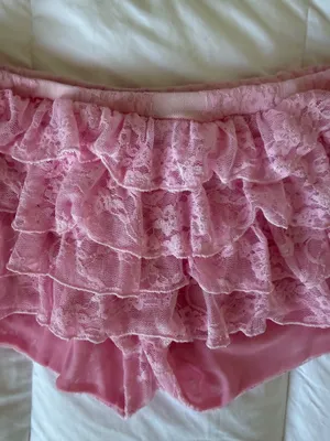 EGO Pink Frill Lace Mini Shorts thumbnail 5