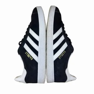 Adidas Gazelle Women's Sz 6 Core Black Suede White Sneakers Shoes Lace Up BA9595 thumbnail 8