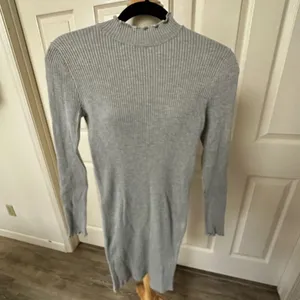 Bershka BSK Girl grey long sleeve bodycon dress thumbnail 8