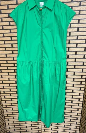 A‎ New Day Green Midi Dress Size Small thumbnail 1