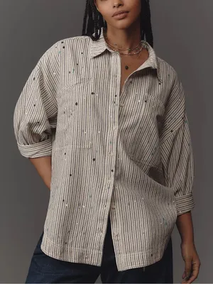 PILCRO Studio Smock Buttondown Shirt thumbnail 1