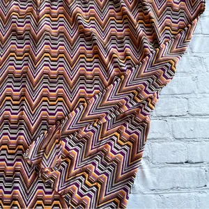 Dana Buchman Geometric Cowl Sleeve Tunic Top Blouse Retro Disco XL Print Gold thumbnail 3