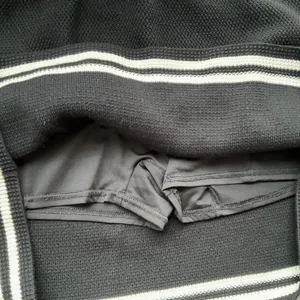 Alo Yoga Tennis Club Sweater Knit Skirt Black/Ivory S thumbnail 4