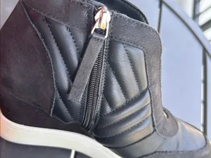 MIA Kaleb Quilted Ankle Wedge Sneakers Zip Black 9M Casual thumbnail 7
