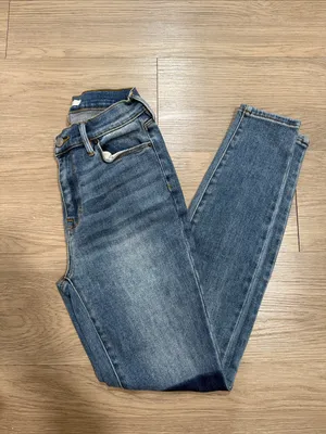 PACSUN High Rise Jegging in Medium Blue with Dark Patch Size 25 thumbnail 7