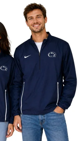 Nike Penn State Nittany Lions Adult Medium Navy Full Zip Windbreaker Jacket thumbnail 1