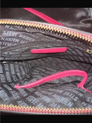 Steve Madden Hot Pink Crossbody with Gold Chain Accent thumbnail 3