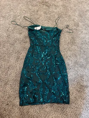 Live It Up Sequin Mini Dress thumbnail 5