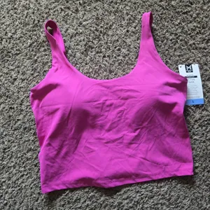 Member's Mark Active Tank Top Women's L Pink Built In Bra UPF 50 NWT thumbnail 5