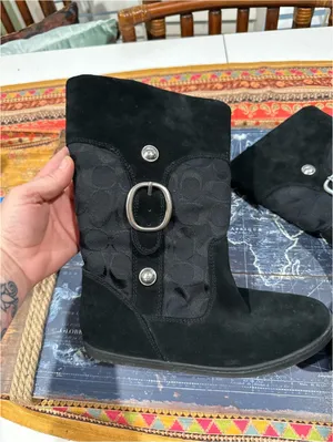 Coach Meyer Signature Suede Winter Boots – Black – Size 6 thumbnail 2