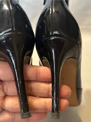 Jessica Simpson Women’s 5.5 Black Patent Pointed-Toe Ankle Boots with Side Zip thumbnail 7