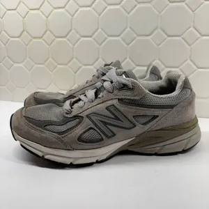 New Balance 990v4 Running Shoes Women 8 Grey W990GL4 Made in USA Suede Sneaker thumbnail 2