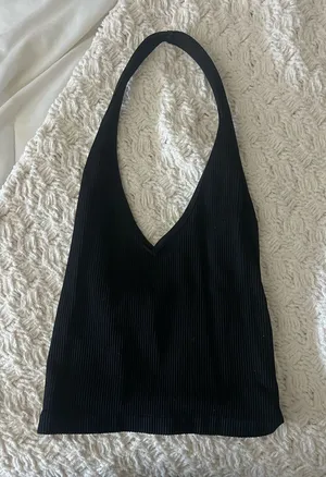 Urban outfitters black halter tank thumbnail 1