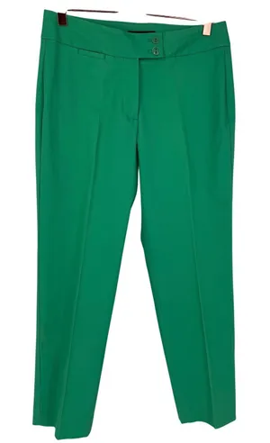 Talbots Women's Heritage Cotton Cropped Pants Parrot Green Size‎ 2 Preppy thumbnail 1