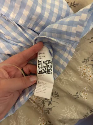 Amazon blue gingham mini dress thumbnail 3