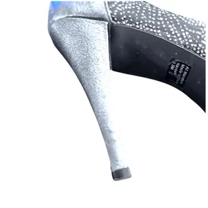 Style & Co Peep Toe Pumps Womens 9.5‎ Silver Glitter Mesh Stiletto Heels thumbnail 11