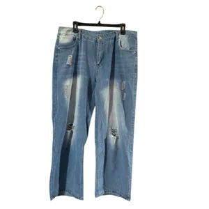 Stylish Blue Women's Straight Leg Jeans thumbnail 10
