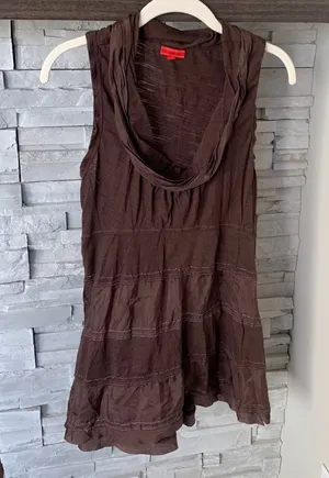 Anthropologie Vintage one.september brown tank top thumbnail 1