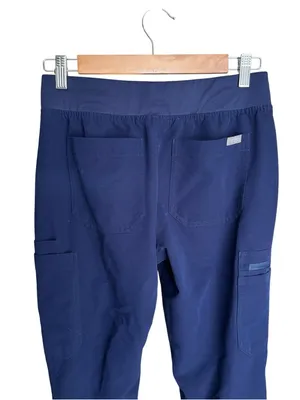 FIGS - Yola Skinny Scrub Pants Navy High Waisted Stretch Jogger Style Size SP thumbnail 6