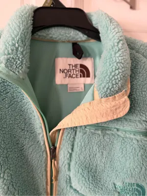 NWT The North Face Women’s Sherpa Fleece Jacket - Wasabi with Cream Trim Size XL thumbnail 2