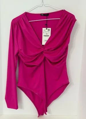 ZARA One-Sleeve Bodysuit thumbnail 1