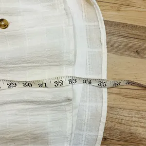 Very J white collard button up dress size small thumbnail 5