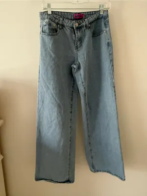 Edikted Light Blue Wide-Leg Jeans thumbnail 3
