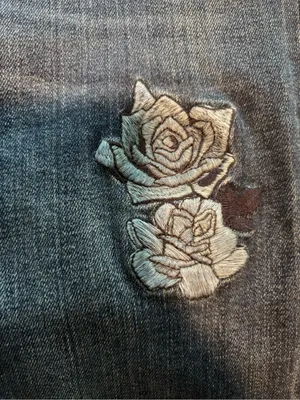 Miss Me Vintage Skinny Rose Embroidered Denim Jeans Floral Y2K thumbnail 4