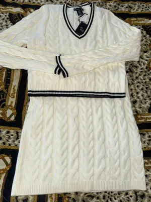 Sincerely Jules knitted set black/cream sweater and skirt size XL thumbnail 1