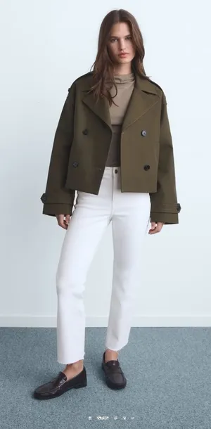 MANGO Sienna Flared Cropped Jeans  thumbnail 1