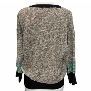 By Malene Birger Ansulta Sweater Womens S Brown Colorblock Italy Quiet Luxury thumbnail 5