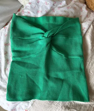 Green Twist Tube Top thumbnail 1