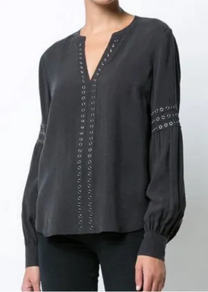 Veronica Beard Black Willa‎ Blouse black size 2 thumbnail 1