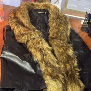 Women's Black Faux Fur Vest thumbnail 8