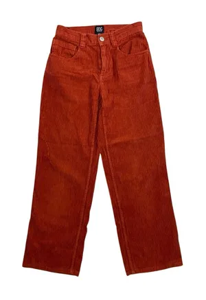 BDG Urban Outfitters Rust‎ Wide Leg Corduroy Cropped Pants Retro 25 thumbnail 1
