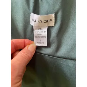 BILL LEVKOFF Tie Chiffon v neck/back wrap dress Size 4 thumbnail 4