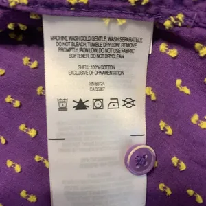 Columbia Womens Size Medium Purple Gold LSU Tigers Embroidered Button Up Blouse thumbnail 5