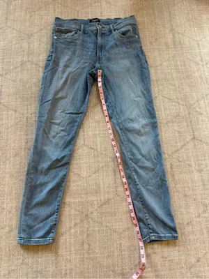 Express Skinny Fit Stretch Blue Jeans 10L thumbnail 5
