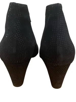 David Tate Fame V Throat Ankle Booties Leather Heels Black Women Size 10 Wide thumbnail 7