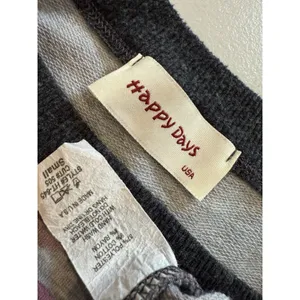 Happy Days Camo Sweatshirt Small Oversized Camouflage Travel Lounge Vacation thumbnail 3