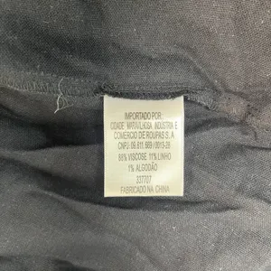 NWOT Farm Rio Linen Blend Black One Shoulder Bow Smocked Wrap Maxi Dress Sz M thumbnail 11