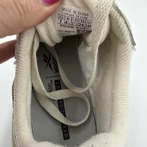 Reebok Classic Nylon Women's Sneakers Casual Shoes Gray Suede White Retro Comfy thumbnail 5