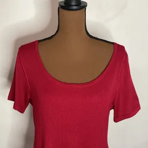 Torrid Mini Sweater Skater Dress in red size 2X thumbnail 6
